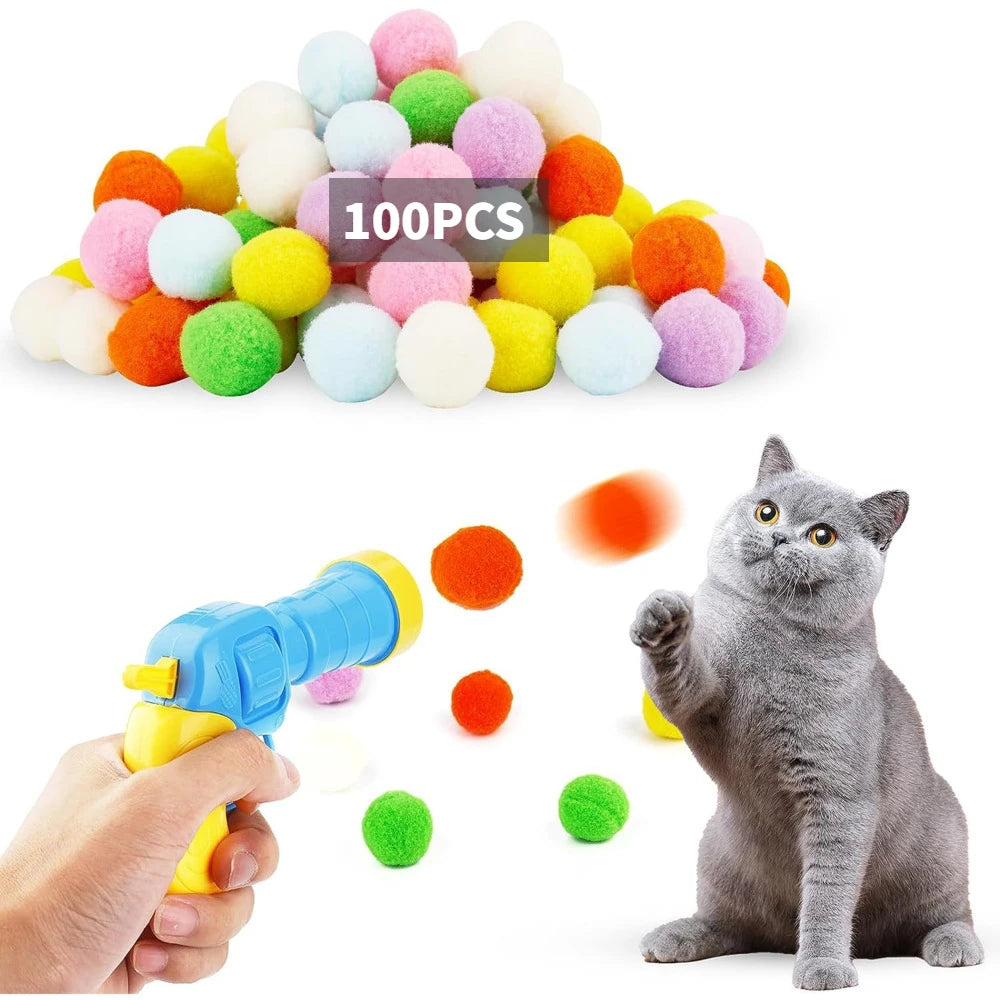 Plush Ball Launcher - Pet Toys