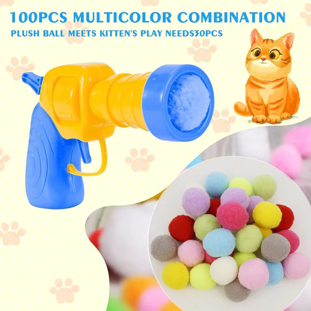 Plush Ball Launcher - Pet Toys