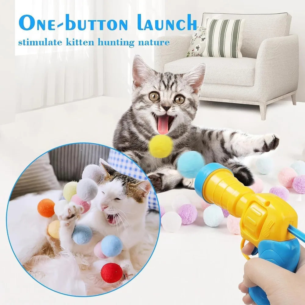 Plush Ball Launcher - Pet Toys