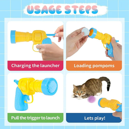 Plush Ball Launcher - Pet Toys