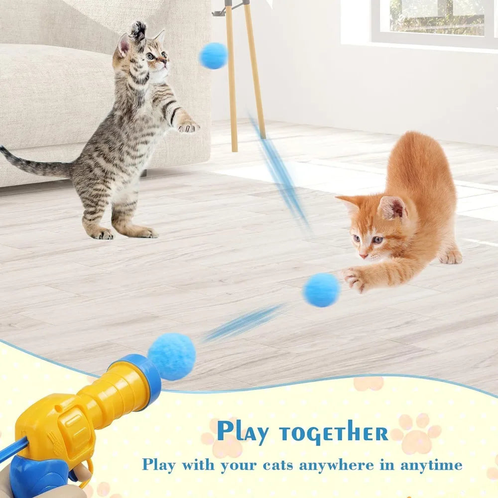 Plush Ball Launcher - Pet Toys